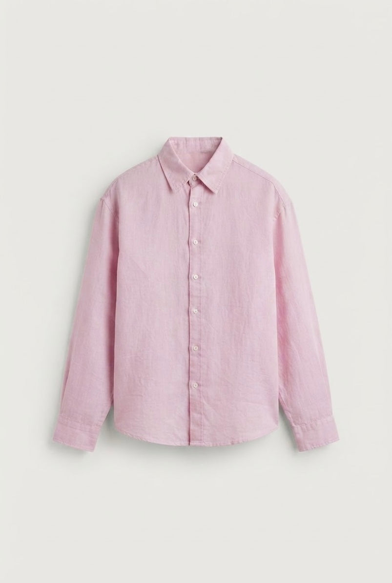 Light pink linen shirt