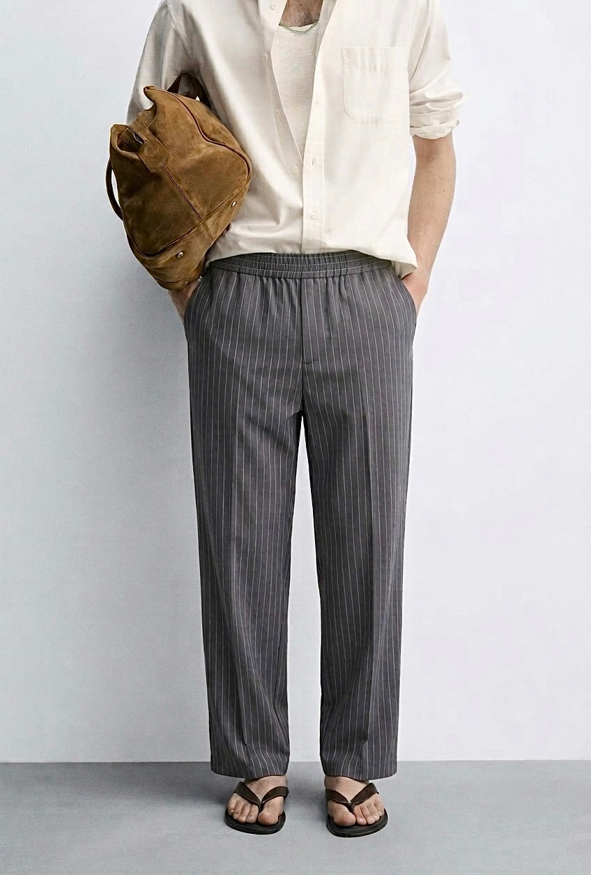 Striped gray pants
