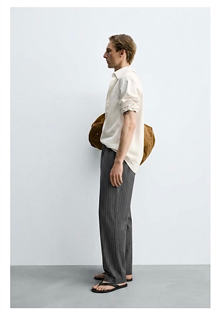 Striped gray pants