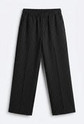 Striped black pants