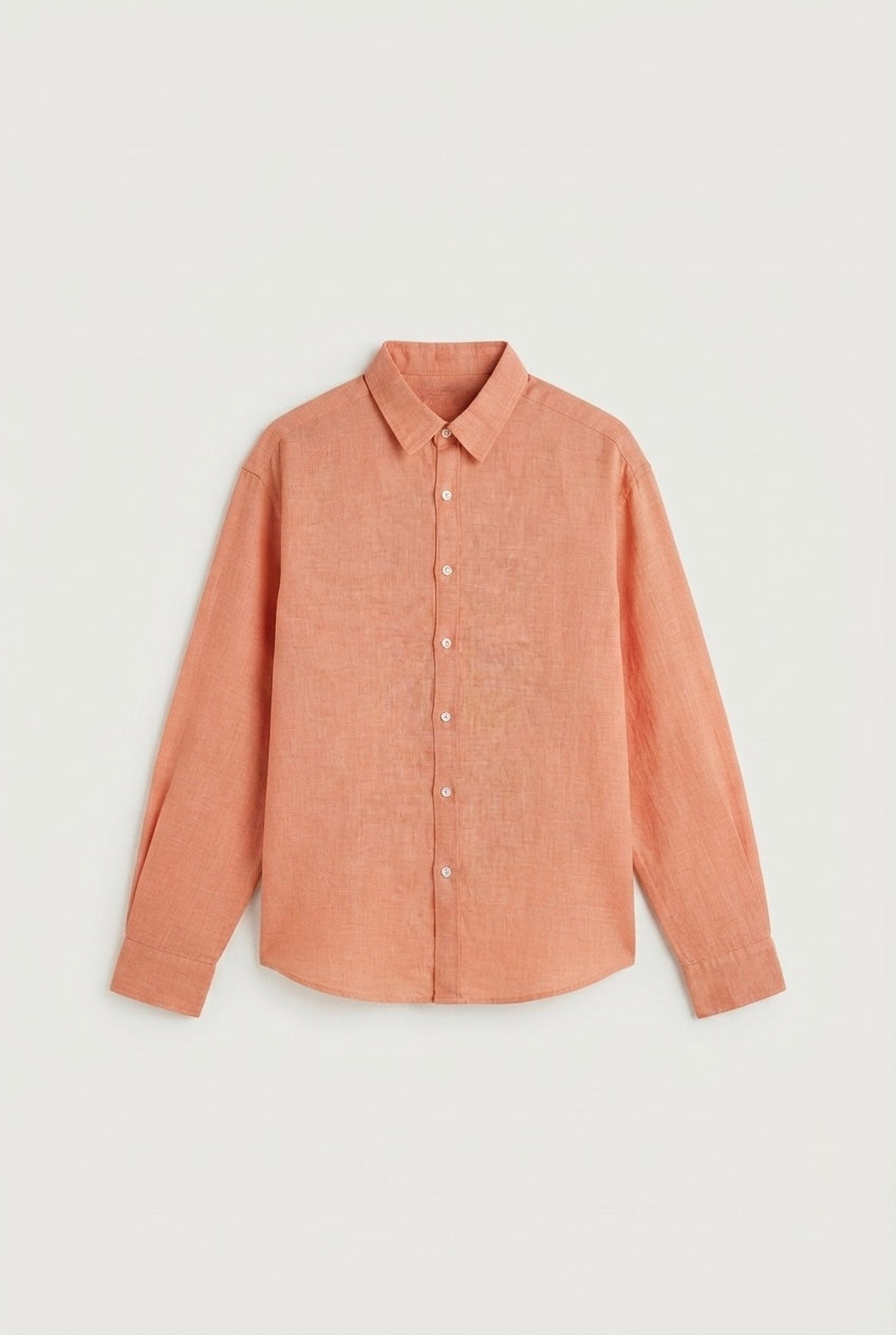 Brick linen shirt