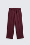 Striped burgundy pants