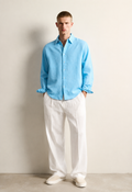 Babyblue linen shirt
