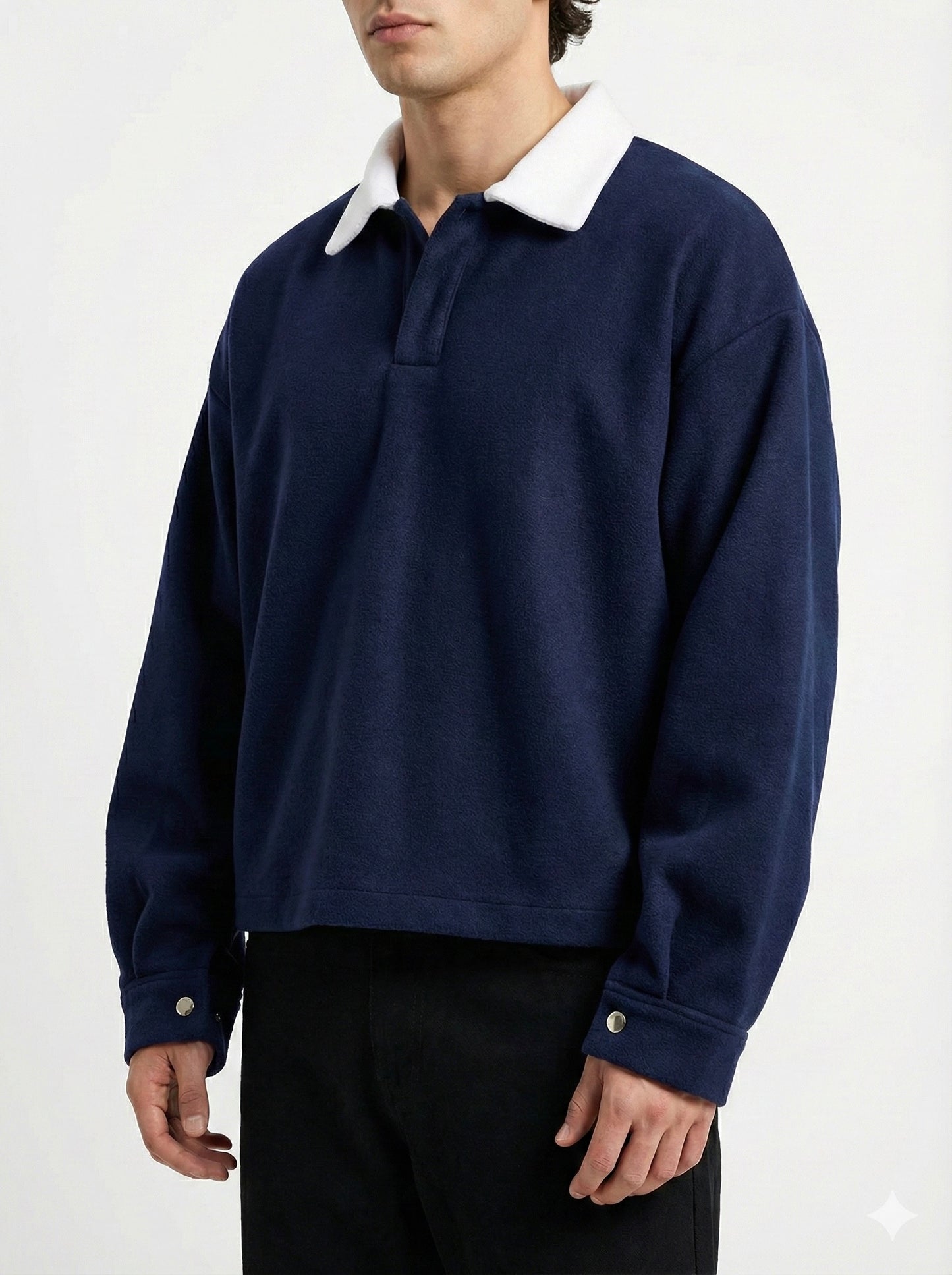 WOOL BOXY POLO TSHIRT