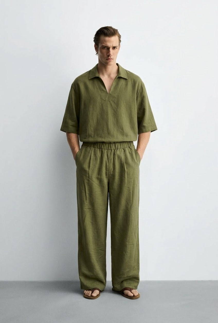Olive linen sets